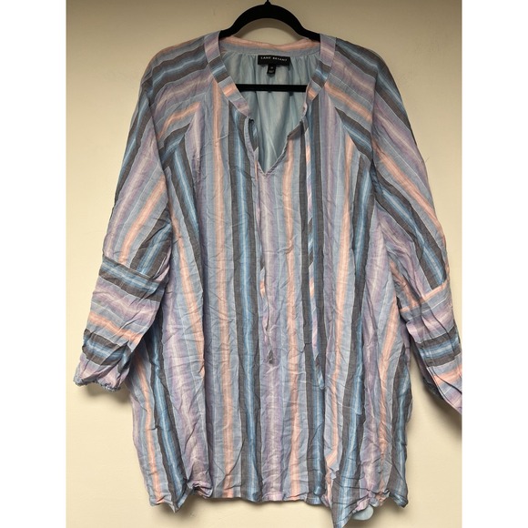 Lane‎ Bryant Multicolored Women's Blouse Size 24 - Picture 1 of 6